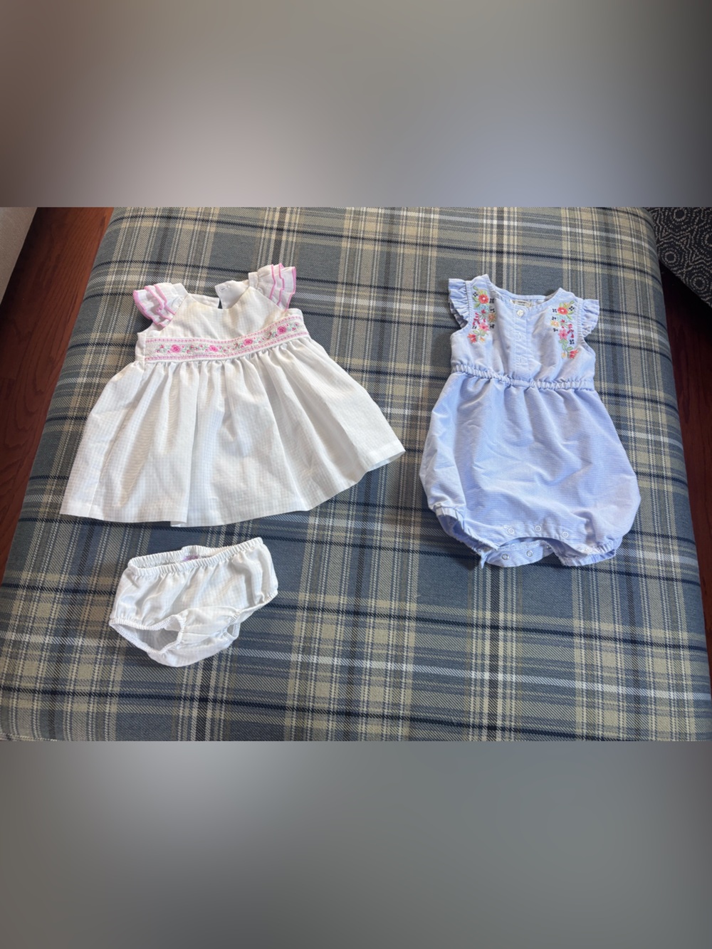 Bonnie Baby dress & Peek Romper Bundle